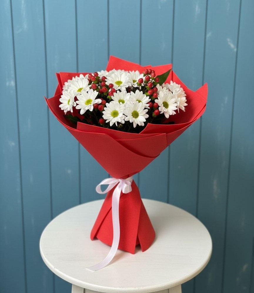 Букет цветов из: Хризантемы в Березовке