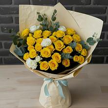 Букет цветов из:  Розы #REPLACE_PRED# Березовке