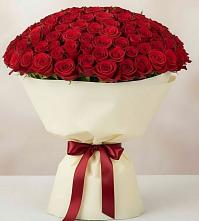 Букет 101 Красная роза Милано в Березовке