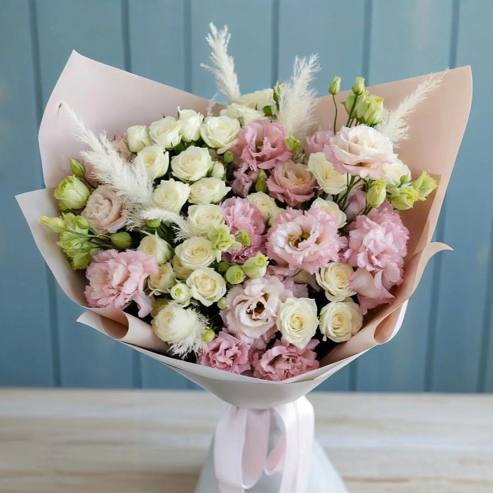 Букет цветов из: Альстромерии и Розы в Березовке