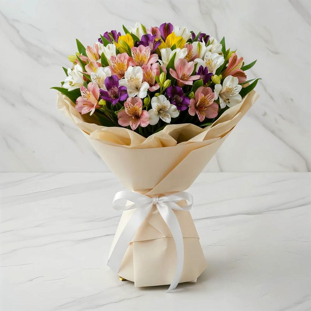 Букет цветов из: Альстромерии в Березовке