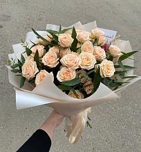 Букет Кремовые розы Латте в Березовке