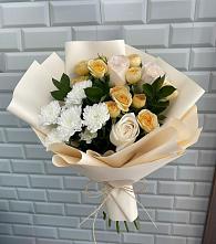 Букет цветов из:  Розы и Хризантемы в Березовке