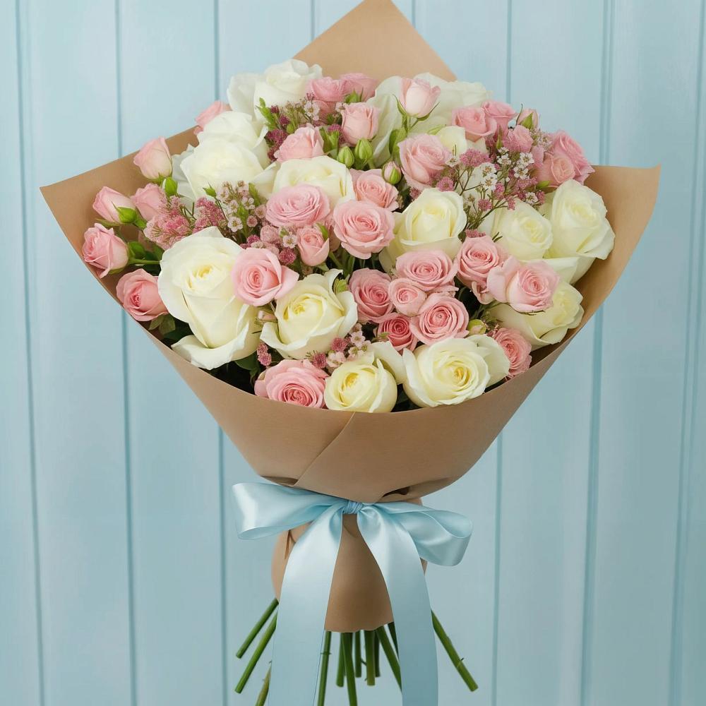 Букет цветов из: Розы в Березовке