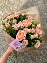 Букет цветов из:  Розы #REPLACE_PRED# Березовке