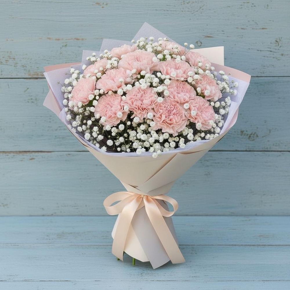 Букет цветов из: Гвоздики в Березовке