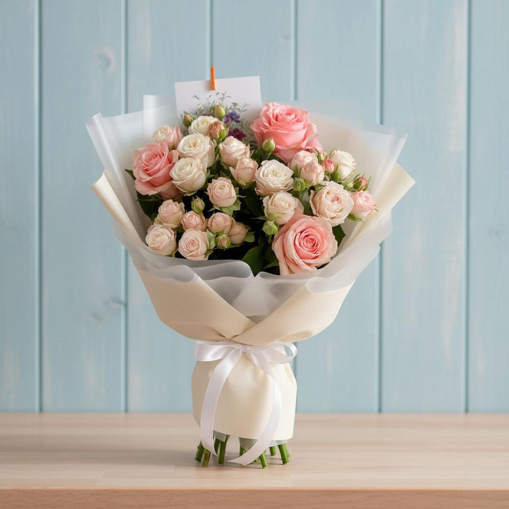 Букет цветов из: Розы в Березовке