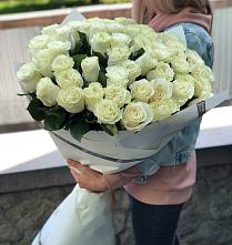 Букет 35 Белых роз #REPLACE_PRED# Березовке