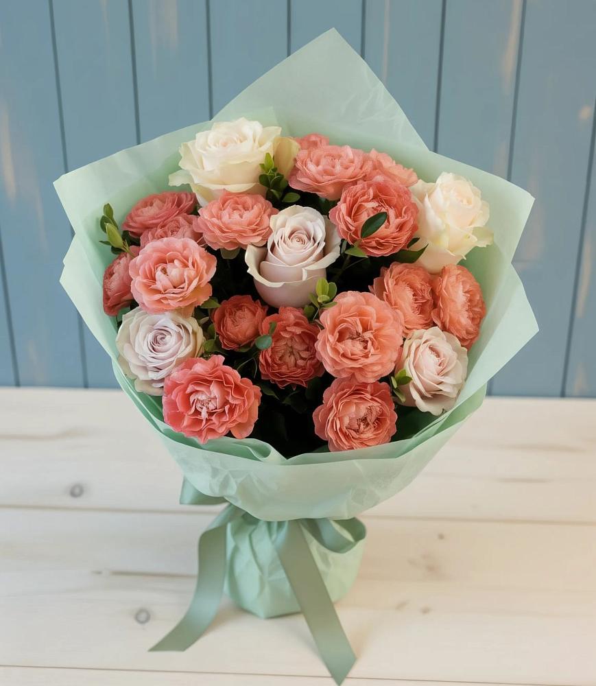 Букет цветов из: Розы в Березовке