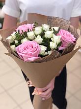 Букет цветов из:  Розы #REPLACE_PRED# Березовке