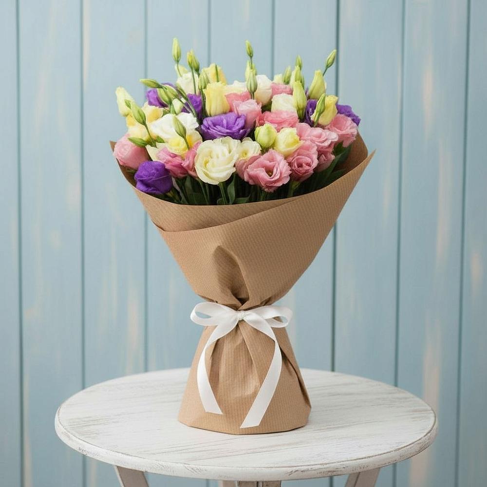 Букет цветов из: Лизиантусы в Березовке