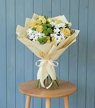 Букет цветов из:  Хризантемы и Розы #REPLACE_PRED# Березовке