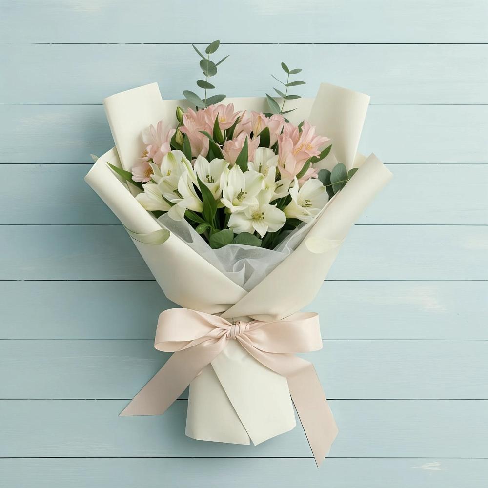 Букет цветов из: Альстромерии в Березовке