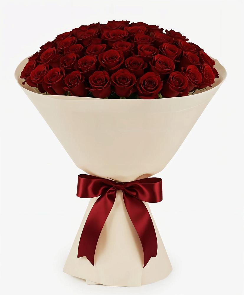 Букет 101 Бордовая роза Блэк Бакарра в Березовке