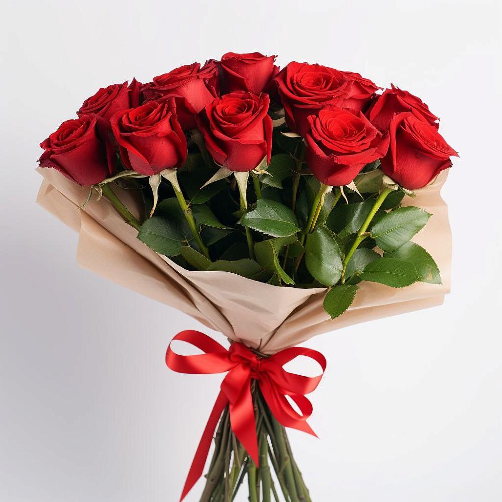 Букет 11 Красных роз Эдлесс Лав в Березовке