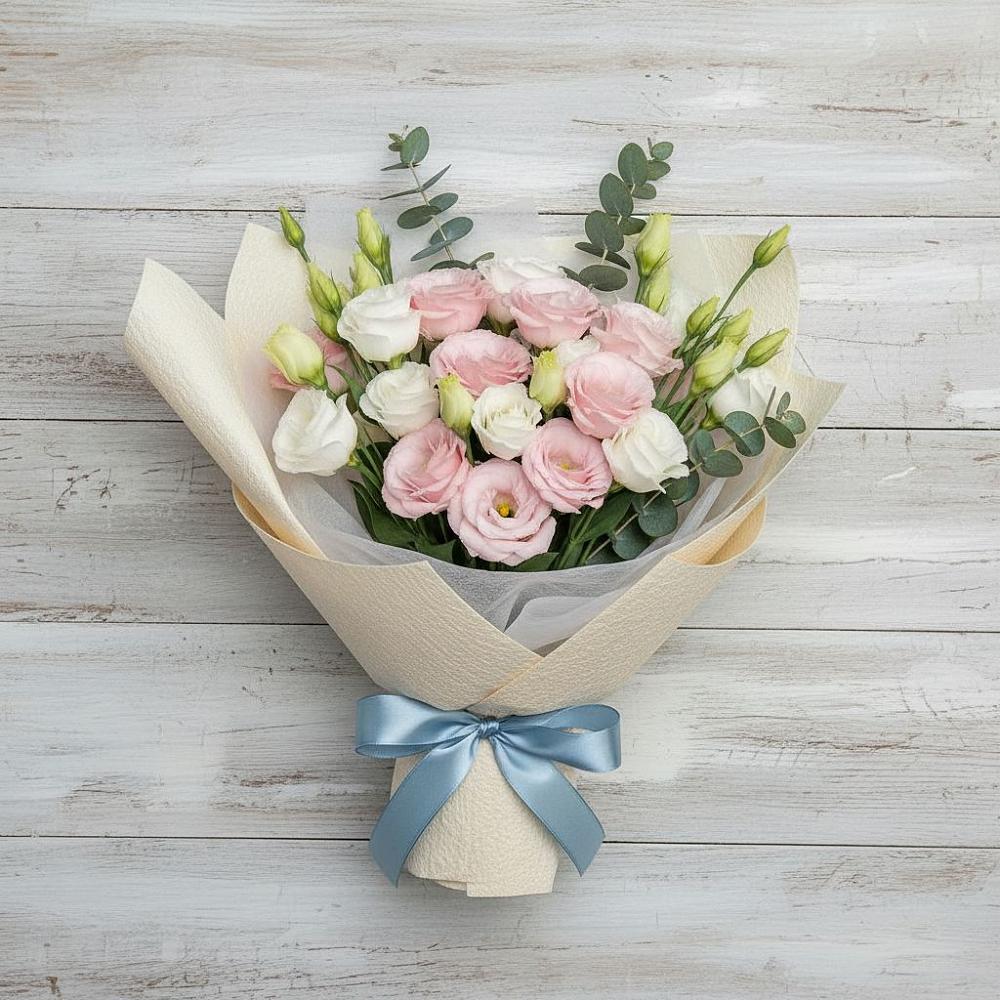 Букет цветов из: Лизиантусы в Березовке